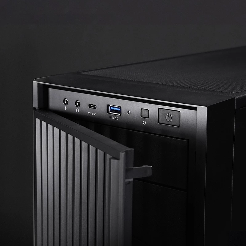 Computer case CHIEFTEC BW-01B-OP Midi Tower ATX/ITX, supports 6×3.5 inch + 4×2.5 inch, 2×5.25 inch, rear 1×120 mm, SGCC, black, 200×510×465 mm