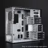 Computer case CHIEFTEC BW-01B-OP Midi Tower ATX/ITX, supports 6×3.5 inch + 4×2.5 inch, 2×5.25 inch, rear 1×120 mm, SGCC, black, 200×510×465 mm
