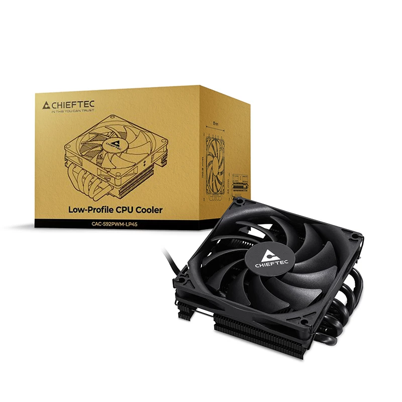 Chieftec CAC-S92PWM-LP45 computer cooling system Computer case Air cooler 9.2 cm Black