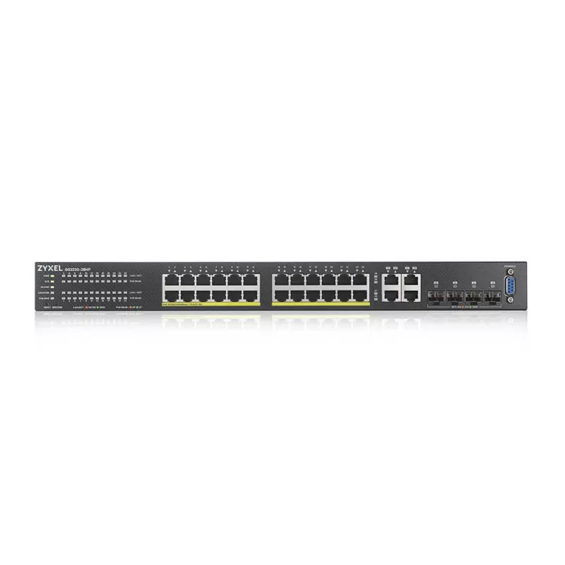 Zyxel GS2220-28HP-EU0101F network switch Managed L2 Gigabit Ethernet (10/100/1000) Power over Ethernet (PoE) Black
