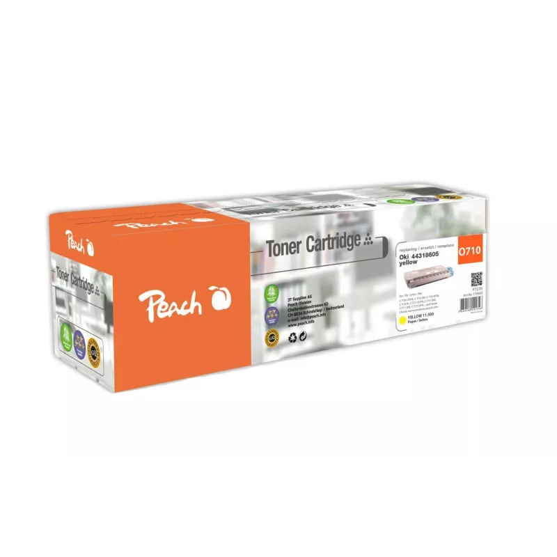 Peach 110602 toner cartridge 1 pc(s) Compatible Yellow
