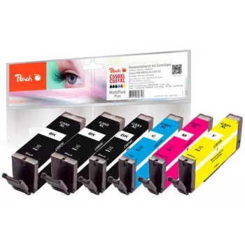 Peach PI100-188 ink cartridge 6 pc(s) Compatible High (XL) Yield Black, Cyan, Magenta, Photo black, Yellow