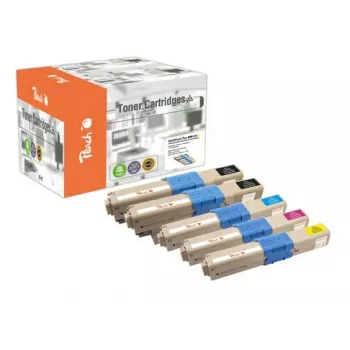 Peach 0F111912 toner cartridge 5 pc(s) Black, Cyan, Magenta, Yellow