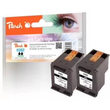 Peach 319611 ink cartridge 2 pc(s) Compatible Standard Yield Black