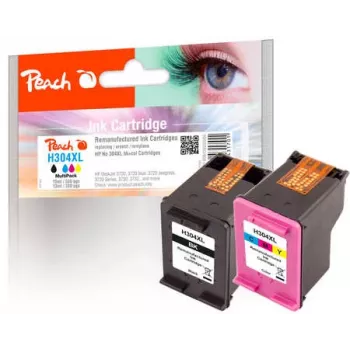Peach PI300-808 ink cartridge 2 pc(s) High (XL) Yield Black, Cyan, Magenta, Yellow