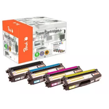 Peach 112061 toner cartridge 4 pc(s) Compatible Black, Cyan, Magenta, Yellow