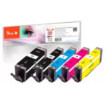 Peach 320123 ink cartridge 5 pc(s) Black, Cyan, Magenta, Yellow