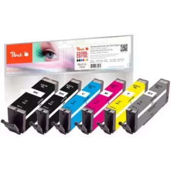 Peach 320525 ink cartridge 6 pc(s) Compatible High (XL) Yield Black, Cyan