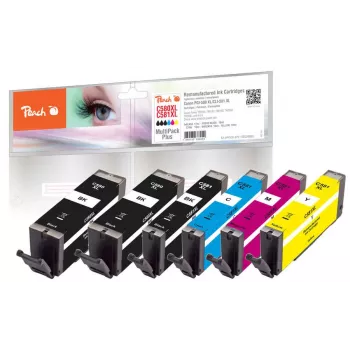 Peach PI100-379 ink cartridge 6 pc(s) Compatible High (XL) Yield Black, Cyan, Magenta, Yellow