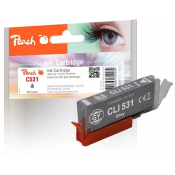 Peach PI100-499 ink cartridge 1 pc(s) Compatible Standard Yield Grey
