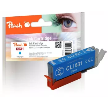 Peach PI100-500 ink cartridge 1 pc(s) Compatible Standard Yield Cyan