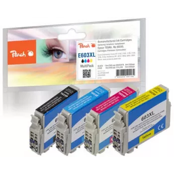 Peach PI200-848 ink cartridge 4 pc(s) Compatible Black, Cyan, Magenta, Yellow