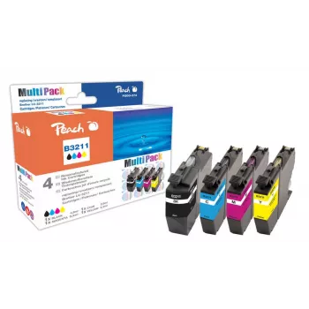 Peach PI500-273 ink cartridge 4 pc(s) Compatible Black, Cyan, Magenta, Yellow