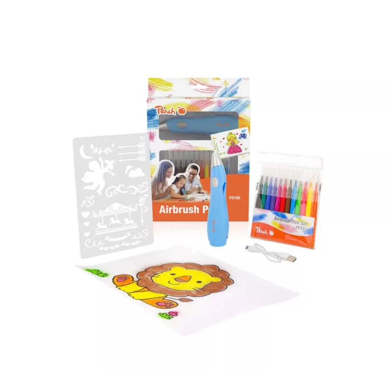 Peach PO150, Marker airbrush, Batteries required, Blue