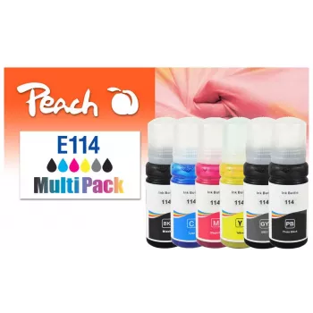 Peach 321706 ink cartridge 6 pc(s) Compatible Standard Yield Black, Cyan, Grey, Magenta, Yellow