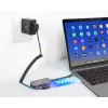 Manhattan USB-C Dock/Hub, Ports (x3): HDMI, USB-A and USB-C, with Power Delivery (PD) 100W- requires external USB-C charger (not included). USB powered (no external power supply required) when PD is not in use, Aluminium