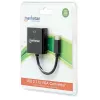 Manhattan USB-C to VGA Converter Cable, 1080p@60Hz, Black, 8cm, Male to Female, Lifetime Warranty, Equivalent to CDP2HD