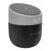 Manhattan Metallic Bluetooth Speaker with Wireless Charging Pad, Decent Sound Output (3W), 3 hour Playback time, Wireless Pad 5W, Integrated Controls, Range 10m, microSD card reader, USB-A charging cable incl, Bluetooth 5.0, 3 Years Warranty
