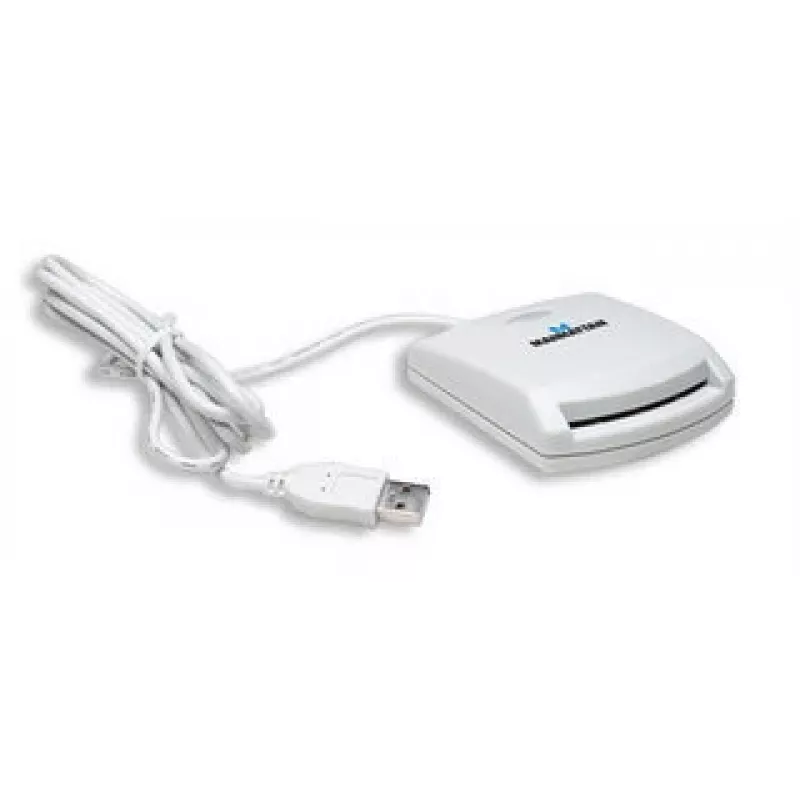 Manhattan 172844 smart card reader USB 1.1 White