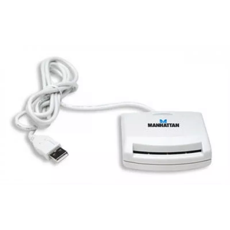 Manhattan 172844 smart card reader USB 1.1 White
