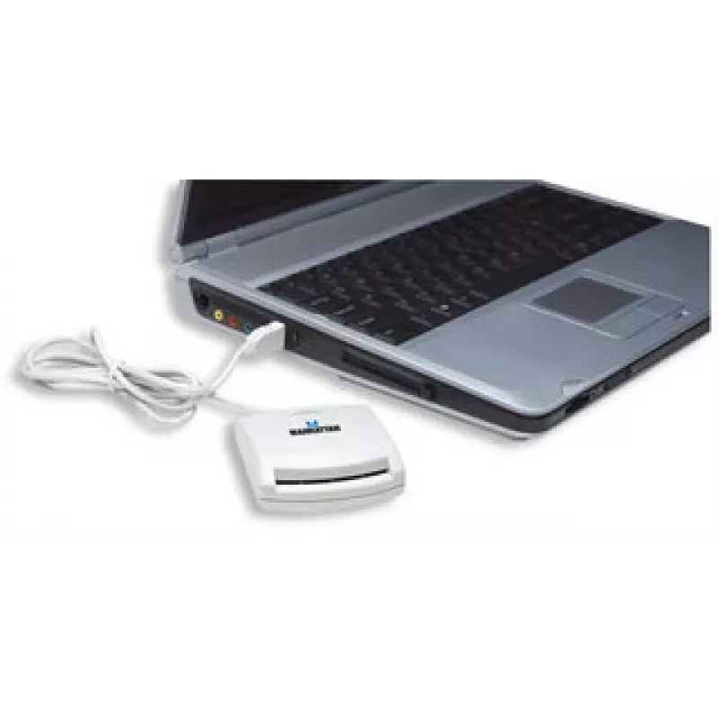 Manhattan 172844 smart card reader USB 1.1 White
