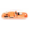 Manhattan Transparent Rechargeable Wireless Mouse, Clear/Orange, Adjustable 800/1200/1600dpi, With RGB LED light, 2.4Ghz (effective range up to 10m), USB, Optical, Ambidextrous, Four Button with Scroll Wheel, Slim Design, USB-A micro receiver, Lithium Ion battery