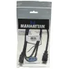 Manhattan HDMI 4K@30Hz Cable with Ethernet, 1m, Suitable for ALL 1080p/HD and majority of 4K uses (check your system 4K specification to be sure), Male to Male, Black, Ultra HD 4k x 2k, Lifetime Warranty, High Speed, Equivalent to HDMM1MHS