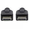 Manhattan HDMI 4K@60Hz Cable with Ethernet - CL3 rated, 5m, Suitable for In-Wall use, For ALL 4K & 1080p/HD uses - when upgrading now or have it ready for when you need it, Male to Male, Black, Ultra HD 4k x 2k, Lifetime Warranty, Premium High Speed