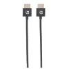 Manhattan HDMI Cable with Ethernet (Ultra Thin), 4K@60Hz (Premium High Speed), 1m (3ft), Male to Male, Black, Ultra HD 4k x 2k, Fully Shielded, Gold Plated Contacts, Lifetime Warranty