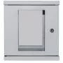 Intellinet 10 inch Network Cabinet - Wall Mount (Standard), 6U, 300mm Deep, Grey, Assembled, Max 60kg, Suitable also for use on desk or floor, Usable Depth 265mm, Metal & Glass Door, Back Panel, Removeable Sides,Parts for wall install (eg screws/rawl plugs) not included