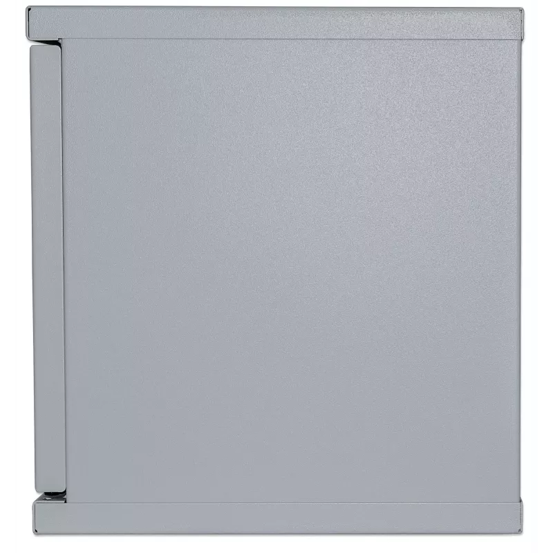 Intellinet 10 inch Network Cabinet - Wall Mount (Standard), 6U, 300mm Deep, Grey, Assembled, Max 60kg, Suitable also for use on desk or floor, Usable Depth 265mm, Metal & Glass Door, Back Panel, Removeable Sides,Parts for wall install (eg screws/rawl plugs) not included