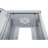 Intellinet 10 inch Network Cabinet - Wall Mount (Standard), 6U, 300mm Deep, Grey, Assembled, Max 60kg, Suitable also for use on desk or floor, Usable Depth 265mm, Metal & Glass Door, Back Panel, Removeable Sides,Parts for wall install (eg screws/rawl plugs) not included