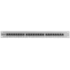 Intellinet Patch Panel, Cat6, FTP, 24-Port, 1U, Shielded, 90° Top-Entry Punch-Down Blocks, Grey