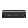 Intellinet Patch Panel, Cat6a, FTP, 8-Port, Desktop, Shielded, 90° Top-Entry Punch Down Blocks, Black