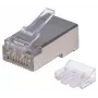 Intellinet RJ45 Modular Plugs Pro Line, Cat6A, STP, 3-prong, for solid & stranded wire, 50 µ gold-plated contacts, 70 pack