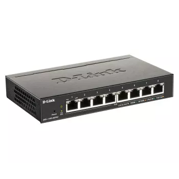 D-Link 8-Port PoE Gigabit Smart Managed Switch, Managed, L2/L3, Gigabit Ethernet (10/100/1000), Full duplex, Power over Ethernet (PoE)