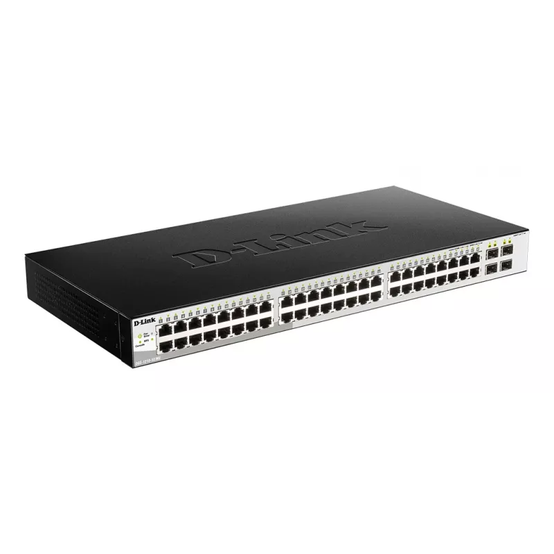 D-Link DGS-1210-52/ME Managed L2 Gigabit Ethernet (10/100/1000) 1U Black
