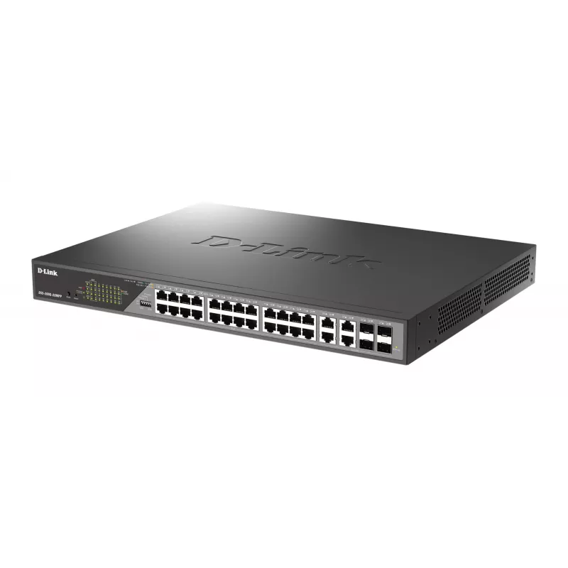 D-Link DSS-200G-28MPP network switch Managed L2 Gigabit Ethernet (10/100/1000) Power over Ethernet (PoE) 1U Grey