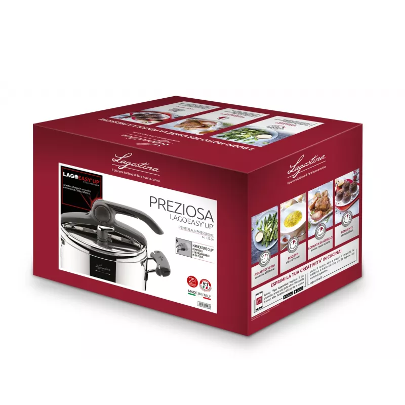 Lagostina Preziosa 012018010505 stovetop pressure cooker 5 L Stainless steel