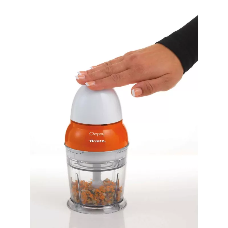 Ariete Choppy, 0.25 L, 4.22 kg, Orange, White, Stainless steel, 100 mm, 100 mm