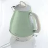 Ariete 2869 Vintage Electric Kettle, Stainless Steel, 1.7 L, Auto Shut Off, 2000 W, for Water, Tea and Herbal Drinks, Pastel Green