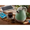 Ariete 2869 Vintage Electric Kettle, Stainless Steel, 1.7 L, Auto Shut Off, 2000 W, for Water, Tea and Herbal Drinks, Pastel Green