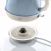 Ariete 2869 Vintage Electric Kettle, Stainless Steel, 1.7 L, Auto Shut Off, 2000 W, for Water, Tea and Herbal Drinks, Pastel Blue