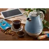 Ariete 2869 Vintage Electric Kettle, Stainless Steel, 1.7 L, Auto Shut Off, 2000 W, for Water, Tea and Herbal Drinks, Pastel Blue