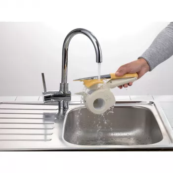 Ariete 457 Gratì Waterproof - Waterproof electric grater - Cordless - Washable under running water - 2 stainless steel rollers - White and Yellow