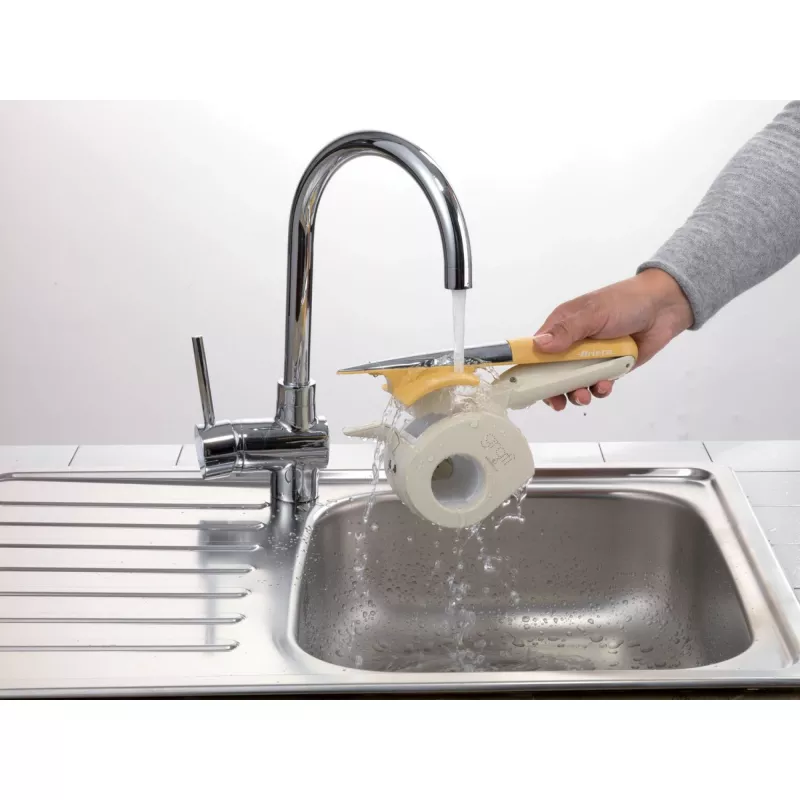 Ariete 457 Gratì Waterproof - Waterproof electric grater - Cordless - Washable under running water - 2 stainless steel rollers - White and Yellow