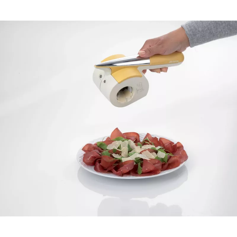 Ariete 457 Gratì Waterproof - Waterproof electric grater - Cordless - Washable under running water - 2 stainless steel rollers - White and Yellow