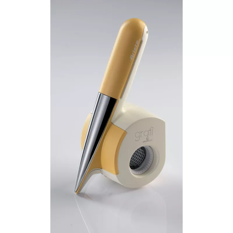 Ariete 457 Gratì Waterproof - Waterproof electric grater - Cordless - Washable under running water - 2 stainless steel rollers - White and Yellow
