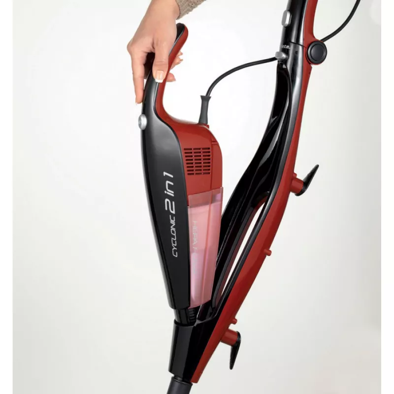 Ariete 2764 Evo 2 in 1 - Corded Electric Broom - Vacuum Cleaner and Mini Vacuum Cleaner - Bagless cyclonic technology - Hepa filter - 0.8 Liters