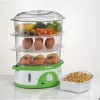 Ariete 911 Healthy Steam - Electric steamer - 3 Baskets - Rice container - Timer 60 '- 800 Watt - 9 Liters - White and Green